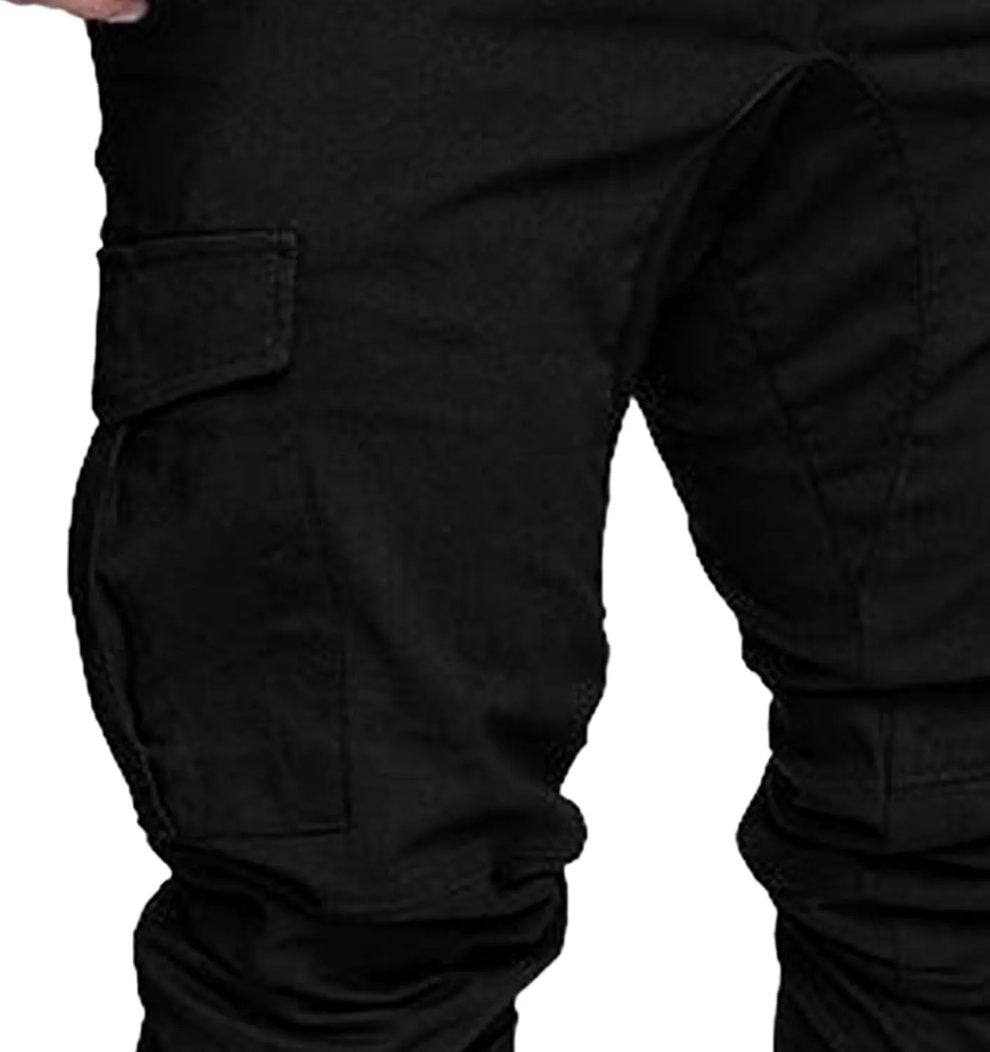 Mens Cotton Gym Sweatpants Trousers Casual Joggers Pants with Pockets Running Workout Hiking Chinos