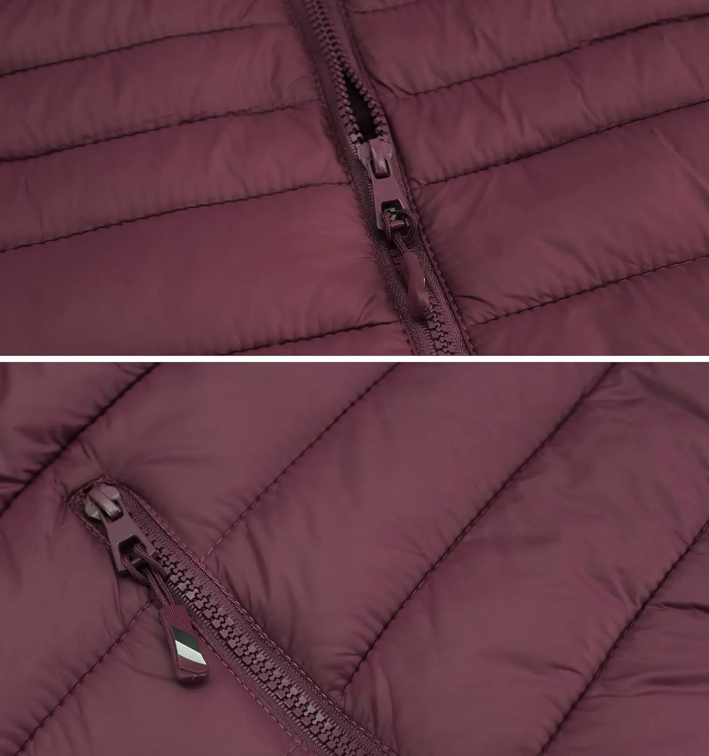Men's Lightweight Full Zip Quilted Insulated Water Resistant Warm Puffer Vest