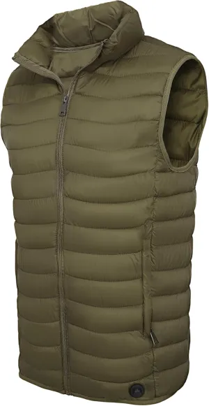 Men's Lightweight Puffer Vest Water-Resistant Golf Outdoor Winter Sleeveless Puffer Vest