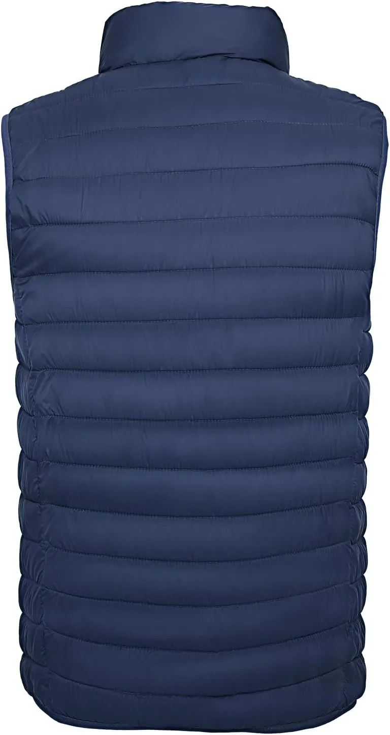 Men's Lightweight Puffer Vest Water-Resistant Golf Outdoor Winter Sleeveless Puffer Vest