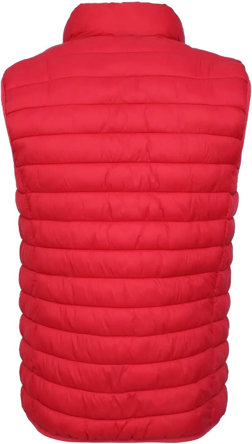Men's Lightweight Puffer Vest Water-Resistant Golf Outdoor Winter Sleeveless Puffer Vest