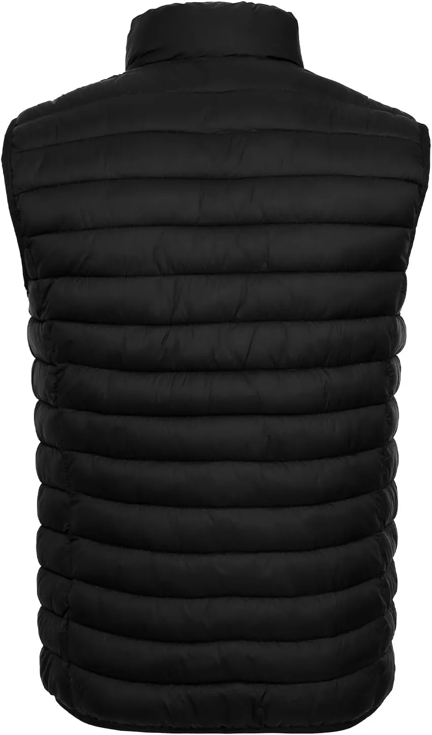 Men's Lightweight Puffer Vest Water-Resistant Golf Outdoor Winter Sleeveless Puffer Vest