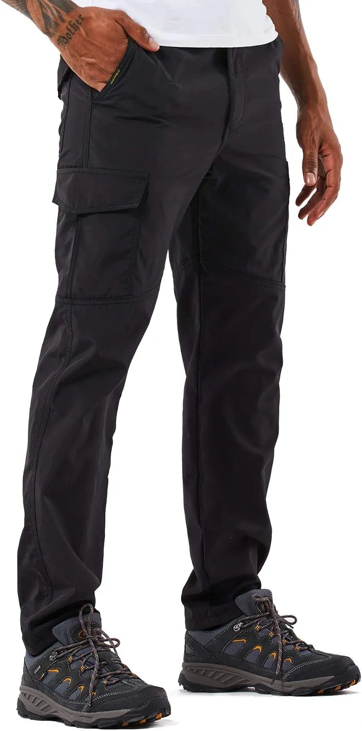 Men's Outdoor Hiking Pants Lightweight and Thick Fleece Cargo Climbing Camping Ski Trousers