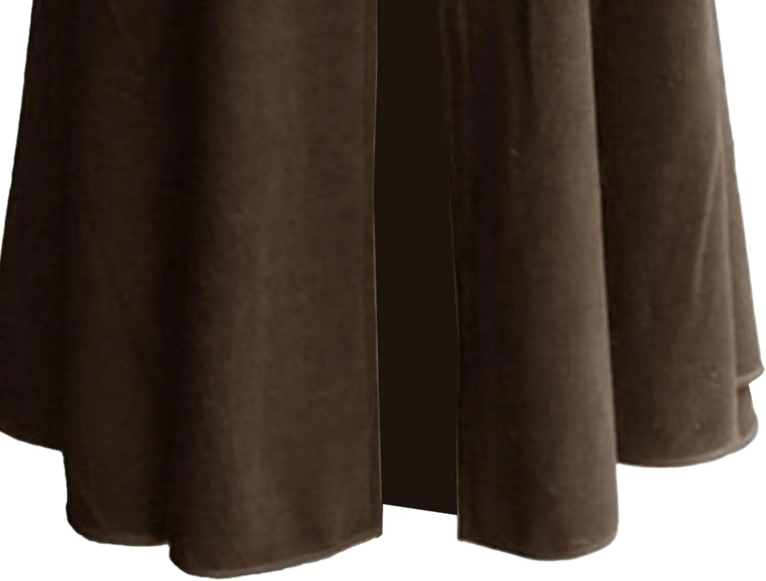 Mens Oversized Fur Shoulder Cloak Winter Warm Wool Blend Faux Fur Collar Outwear Retro Solid Color Cloaks Coat