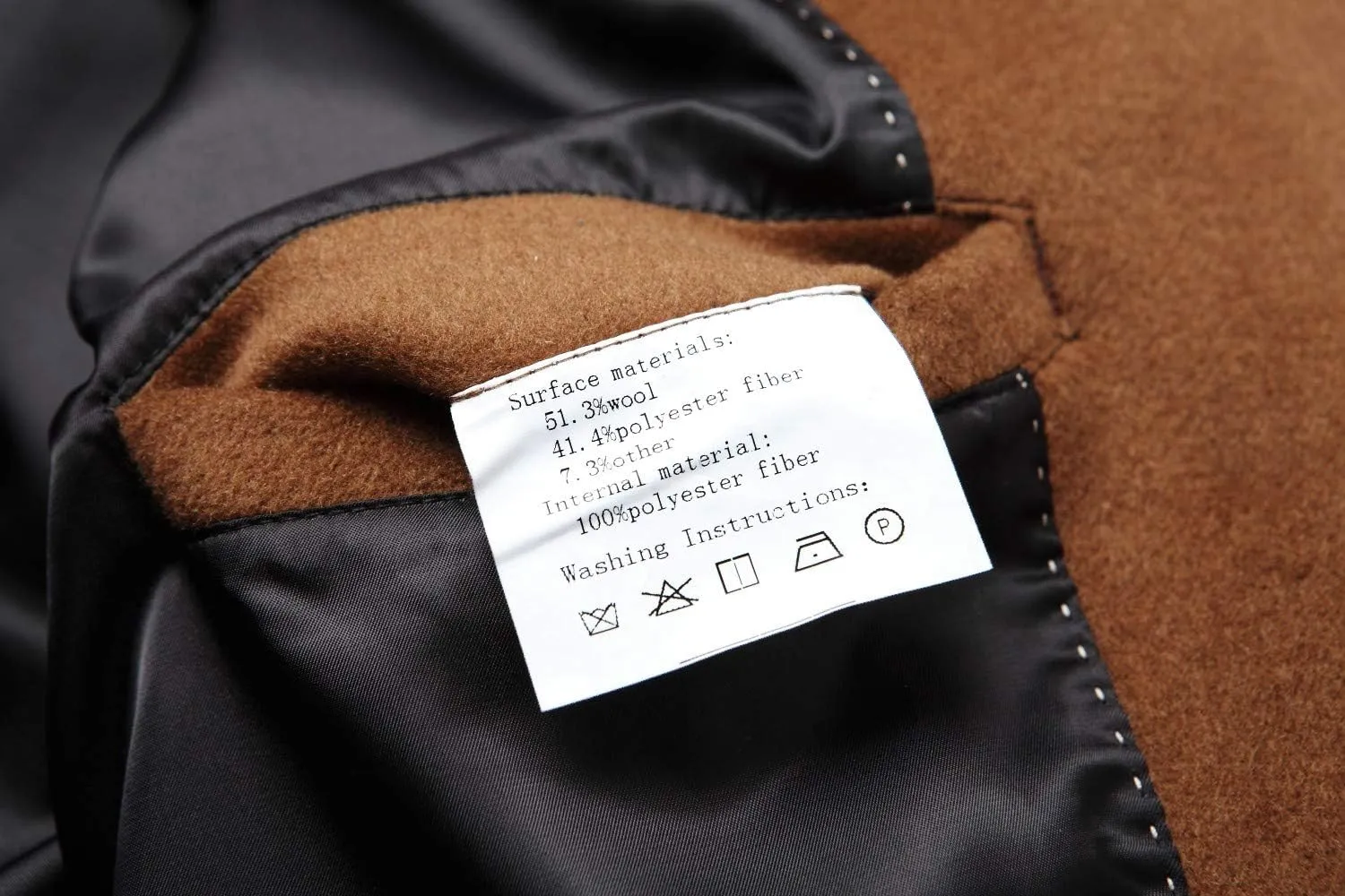 Men's Premium Wool Blend Double Breasted Long Pea Coat
