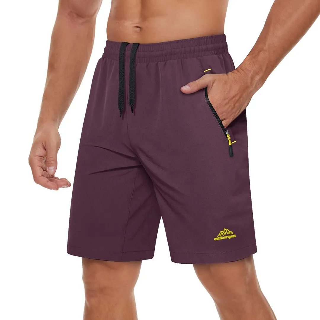 Men's Running Workout Shorts Quick Dry Gym Shorts