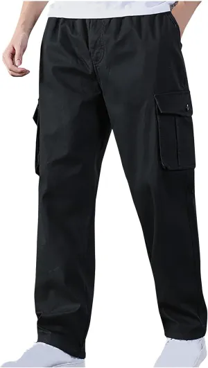 Men's Sherpa Fleece Lined Cargo Pant Outdoor Casual Military Combat Work Ski Hiking Pants Thermal Hiking Pants Winter