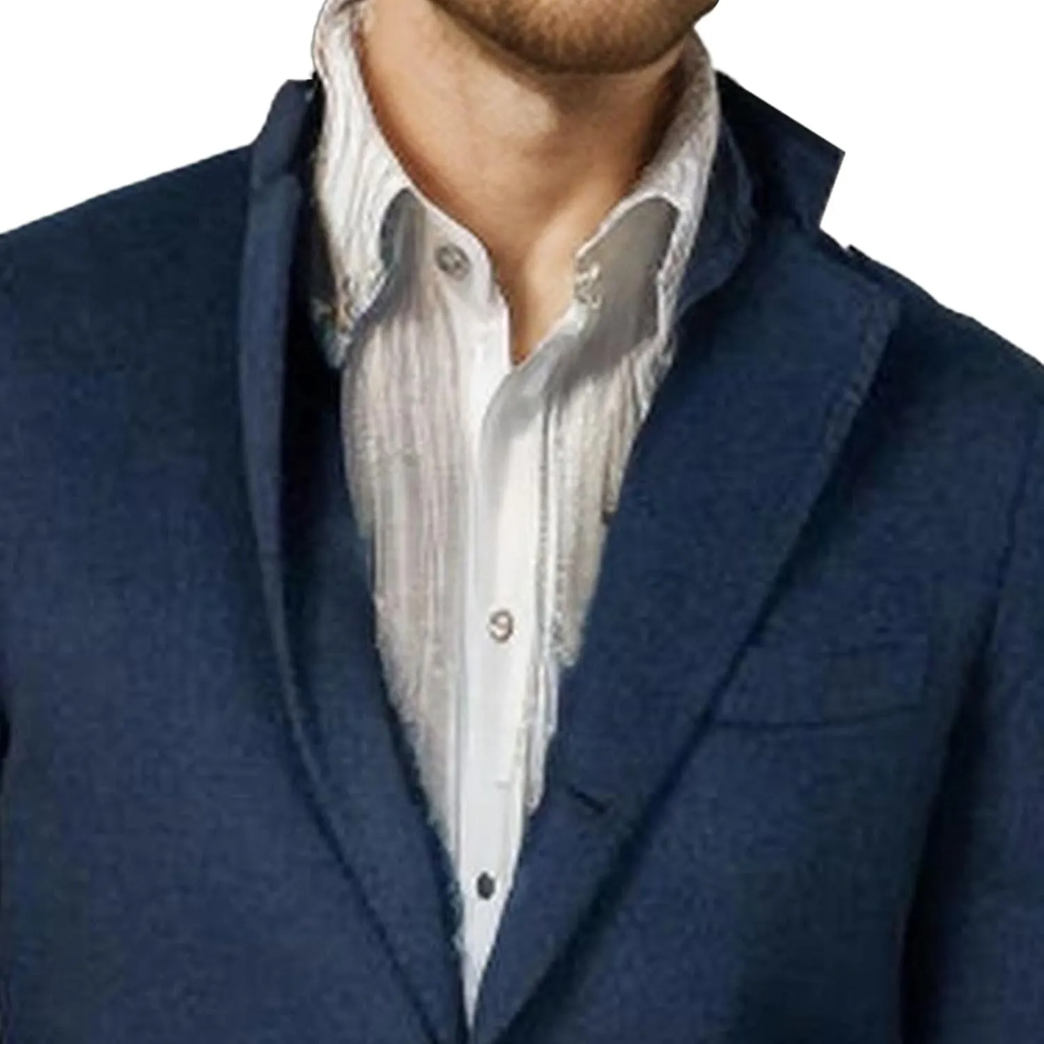 Men's Single Breasted Business Windbreaker Woolen Blend Long Trench Coat with Pocket Fall Winter Business Coat