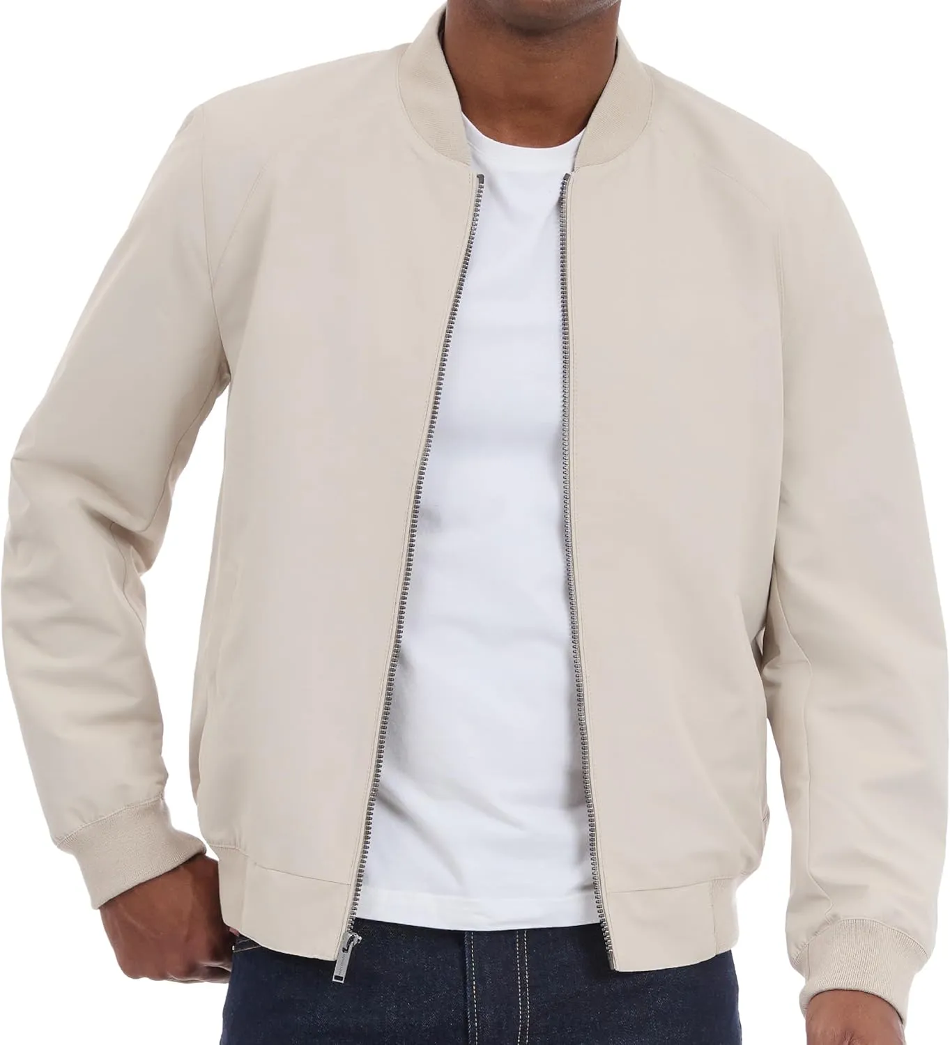 Michael Kors Men's Lightweight Bomber Jacket, Wind and Water Resistant