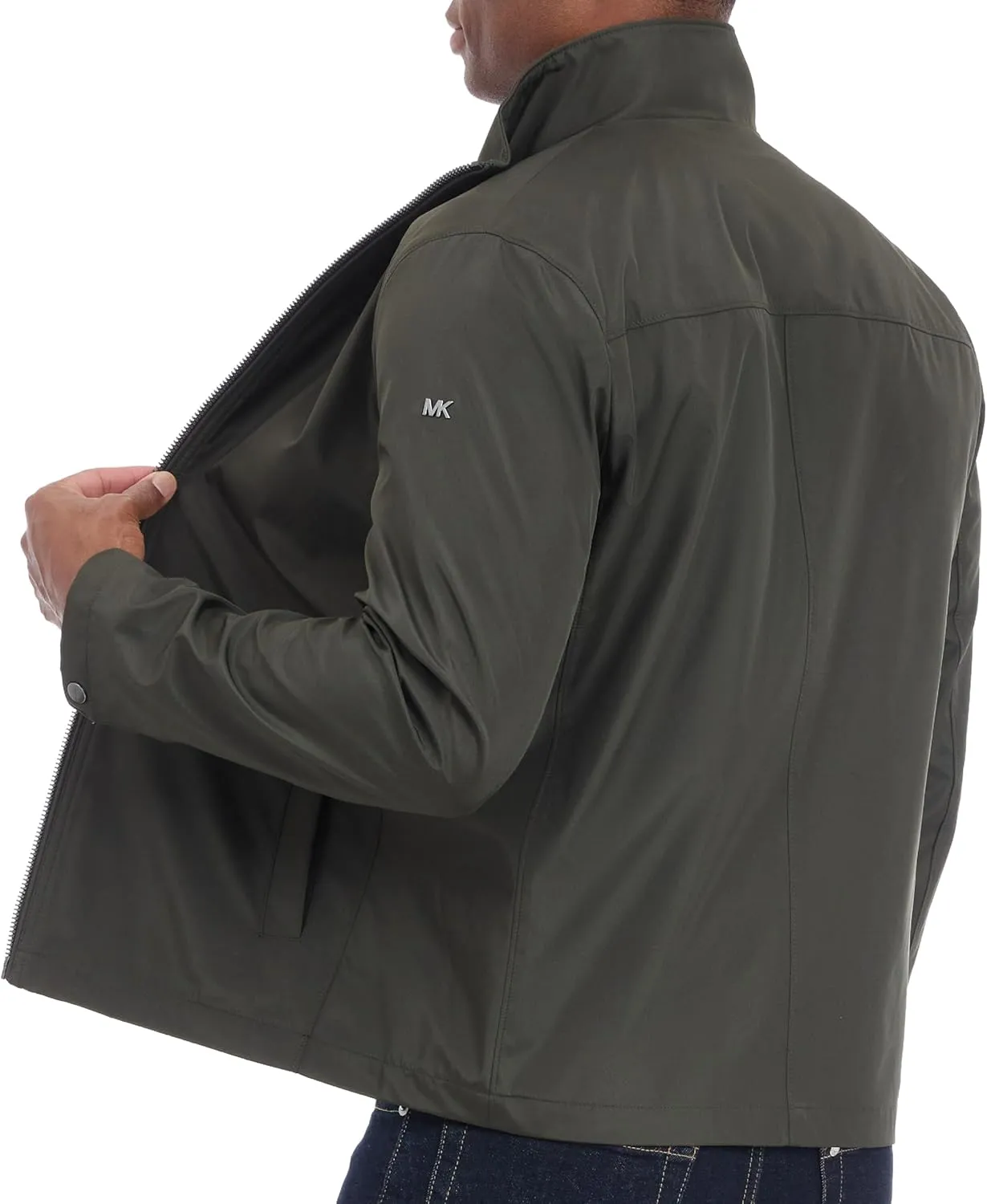 Michael Kors Men's Reinforced Polyester Jacket, Wind and Water Resistant
