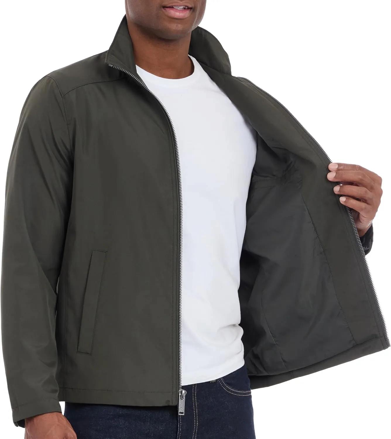 Michael Kors Men's Reinforced Polyester Jacket, Wind and Water Resistant