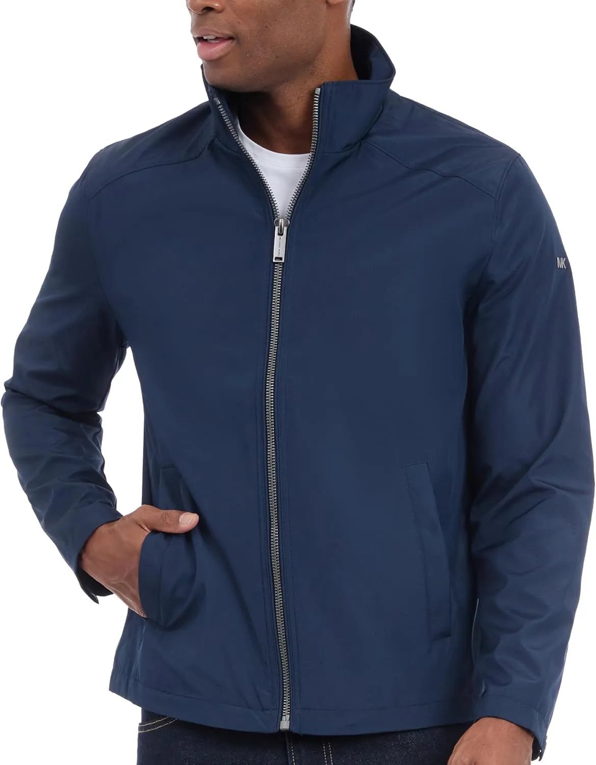 Michael Kors Men's Reinforced Polyester Jacket, Wind and Water Resistant