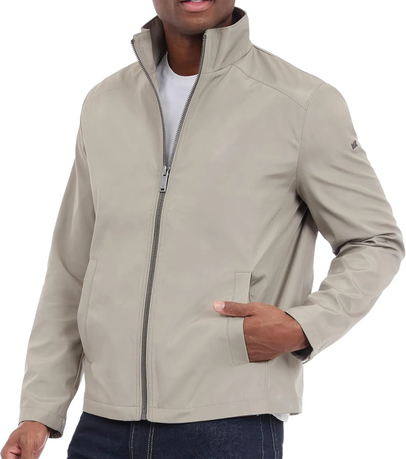 Michael Kors Men's Reinforced Polyester Jacket, Wind and Water Resistant