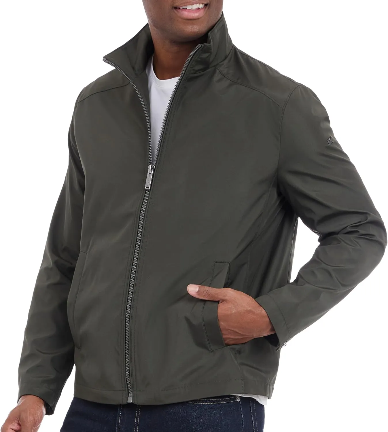 Michael Kors Men's Reinforced Polyester Jacket, Wind and Water Resistant