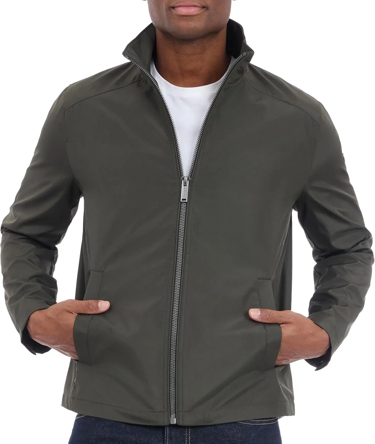 Michael Kors Men's Reinforced Polyester Jacket, Wind and Water Resistant