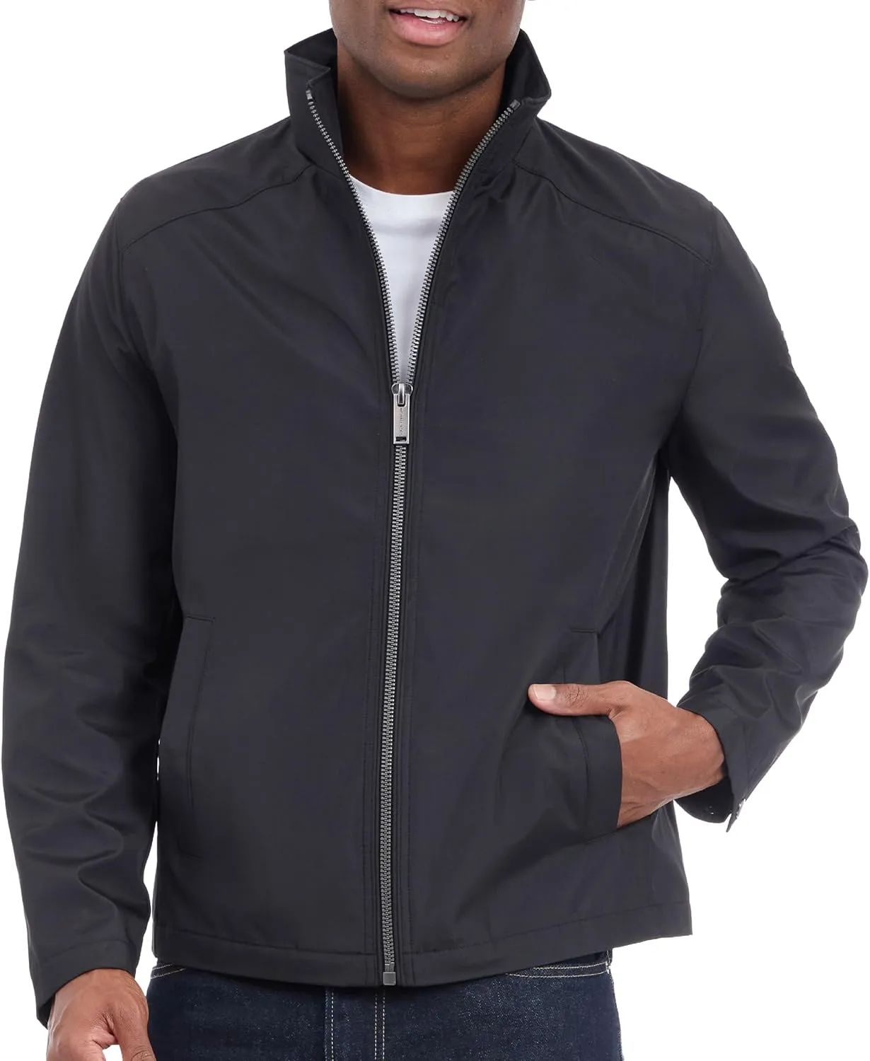 Michael Kors Men's Reinforced Polyester Jacket, Wind and Water Resistant