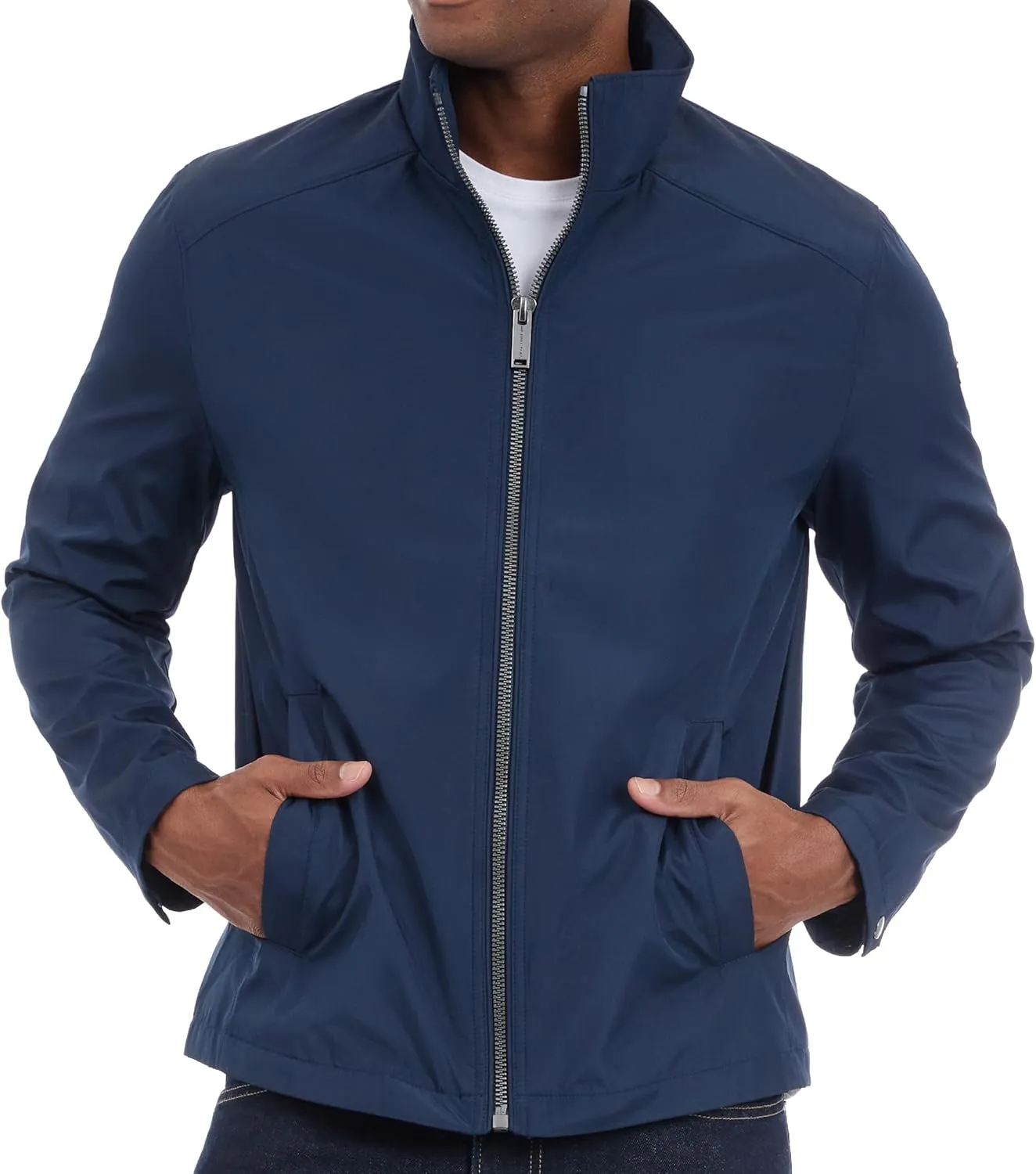 Michael Kors Men's Reinforced Polyester Jacket, Wind and Water Resistant