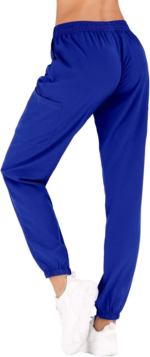 Minty Mint Women's Scrub Set Fit Lightweight Durable V Neck Top Slim Skinny Cargo Scrub Jogger Pant