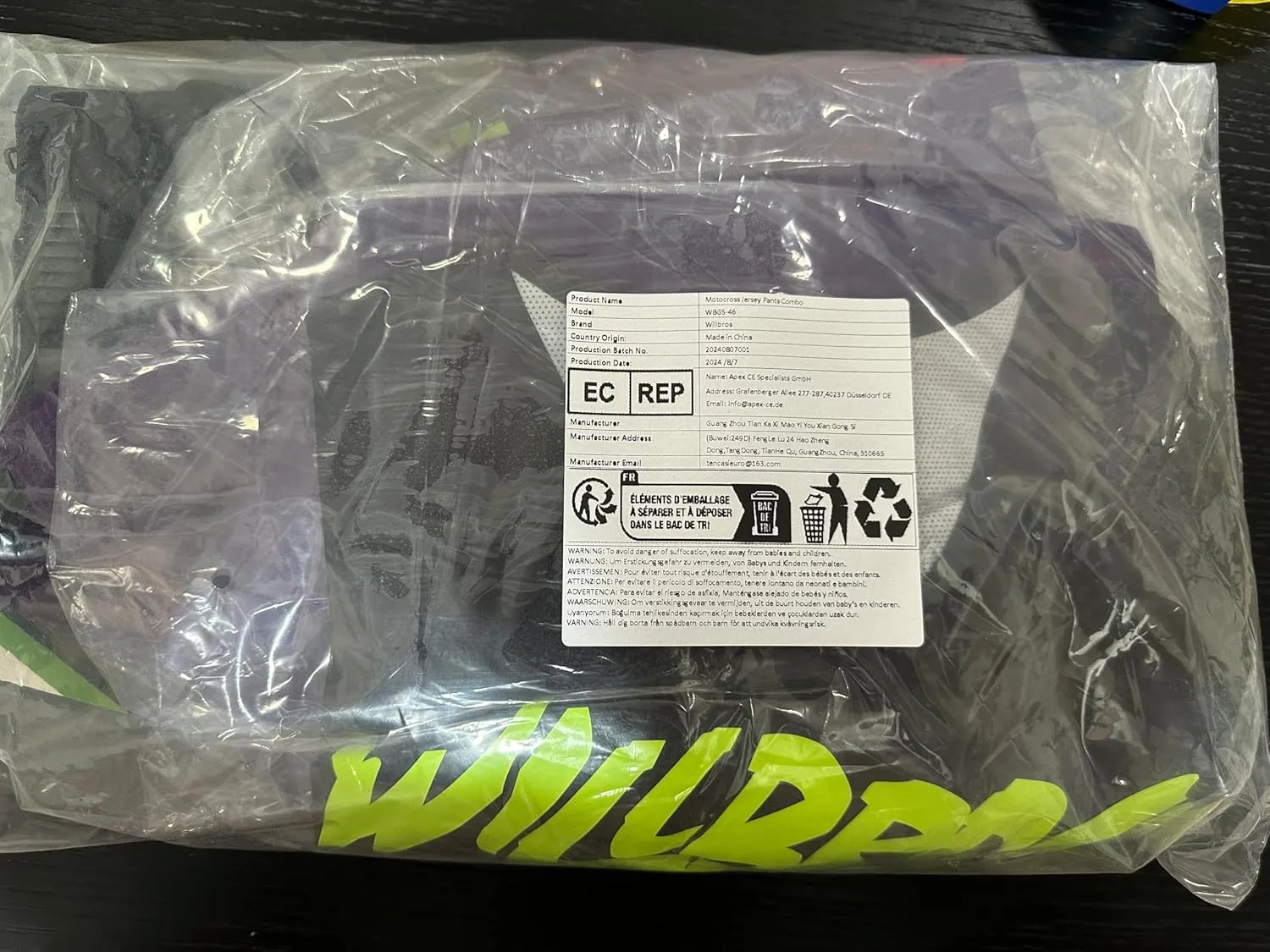 Motocross Jersey Pants Combo Mens Women Dirt Bike MX Gear Set Offroad with Zipper Pockets Racewear Adult