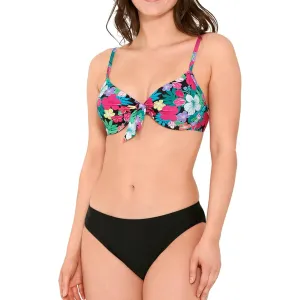 MS-CRBK - Wholesale Women's Tropical Floral Print Hipster Bikini
