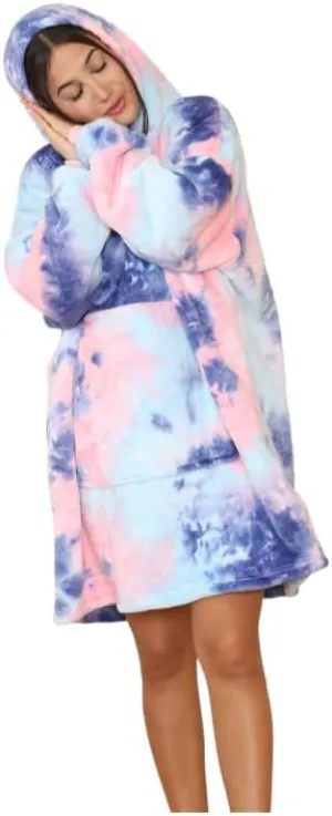 MS9 Women's Oversized Wearable Blanket Fleece Hoodie Sherpa Soft and Warm Lining