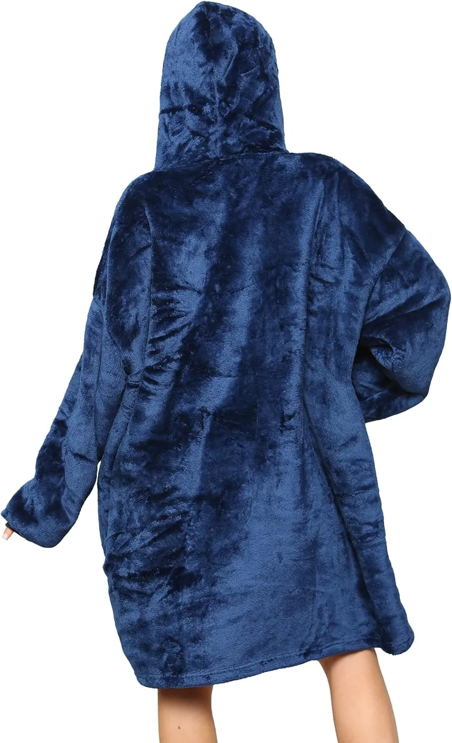 MS9 Women's Oversized Wearable Blanket Fleece Hoodie Sherpa Soft and Warm Lining