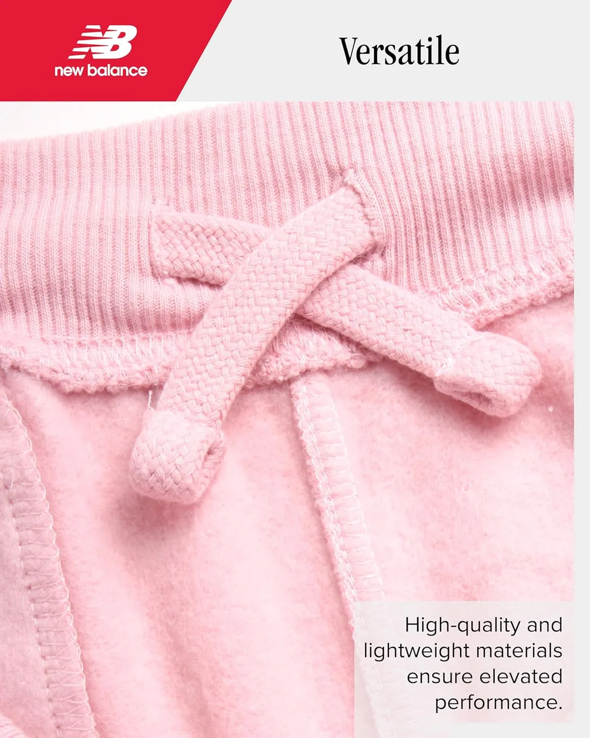 New Balance Girls' Pants - Soft Cotton Blend Fleece Wide Leg Cargo Pants - Lightweight Jogger Sweatpants for Girls (7-16)