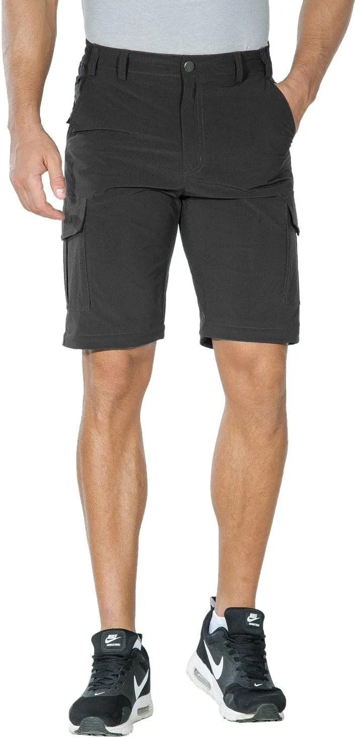 Nonwe Men's Outdoor Quick Dry Water-Resistant Hiking Pants with Drawstring Hem