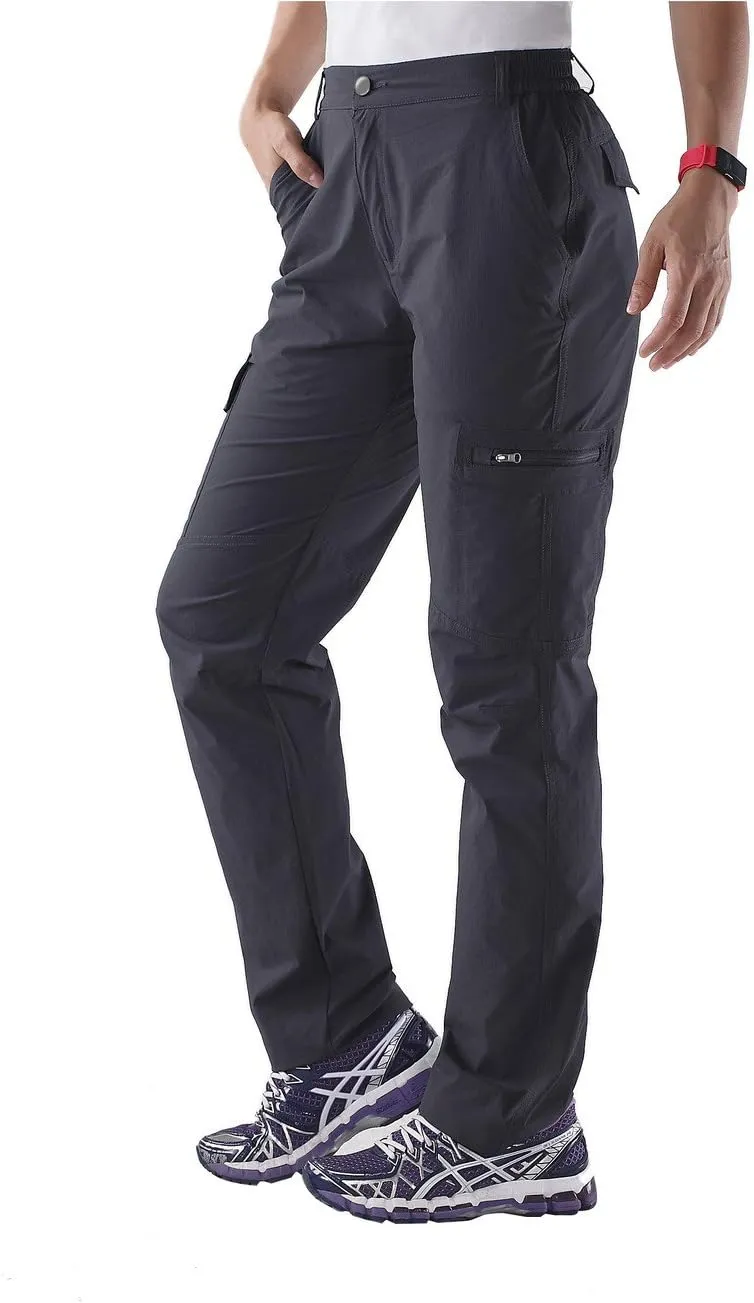 Nonwe Women's Outdoor Water-Resistant Quick Drying Lightweight Cargo Pants