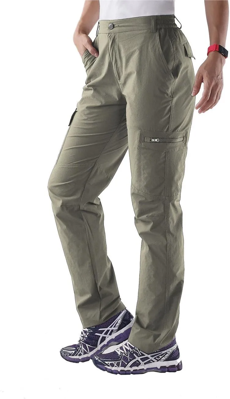 Nonwe Women's Outdoor Water-Resistant Quick Drying Lightweight Cargo Pants