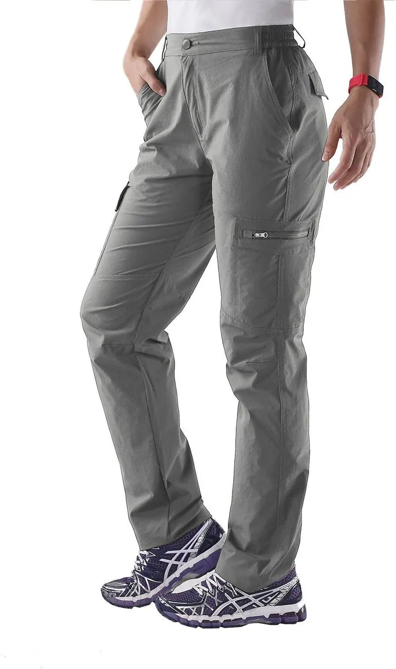 Nonwe Women's Outdoor Water-Resistant Quick Drying Lightweight Cargo Pants