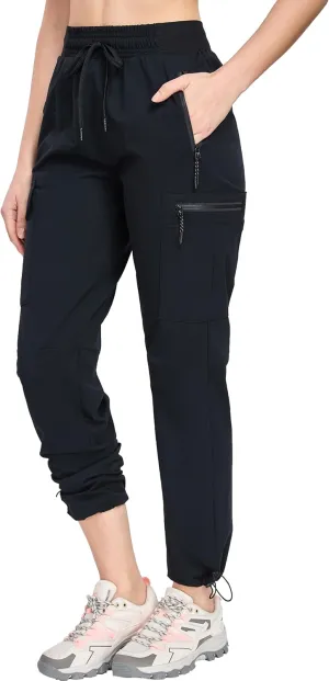Oalka Women's Hiking Pants Water Resistant Quick Dry Cargo Pockets Pants