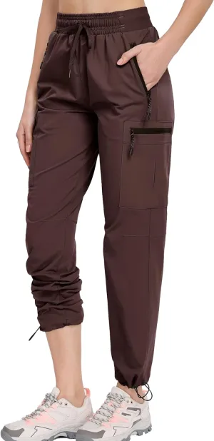 Oalka Women's Hiking Pants Water Resistant Quick Dry Cargo Pockets Pants