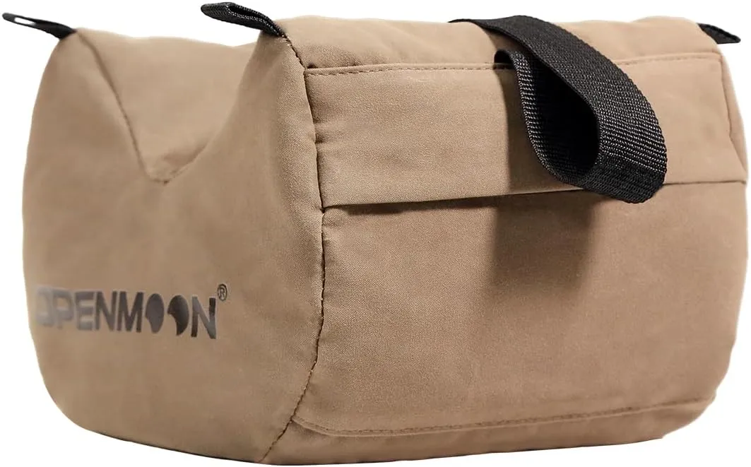 OPENMOON Camera Support Saddle Saddlebags Heavy-Duty Water-Resistant Canvas (Brown, S)