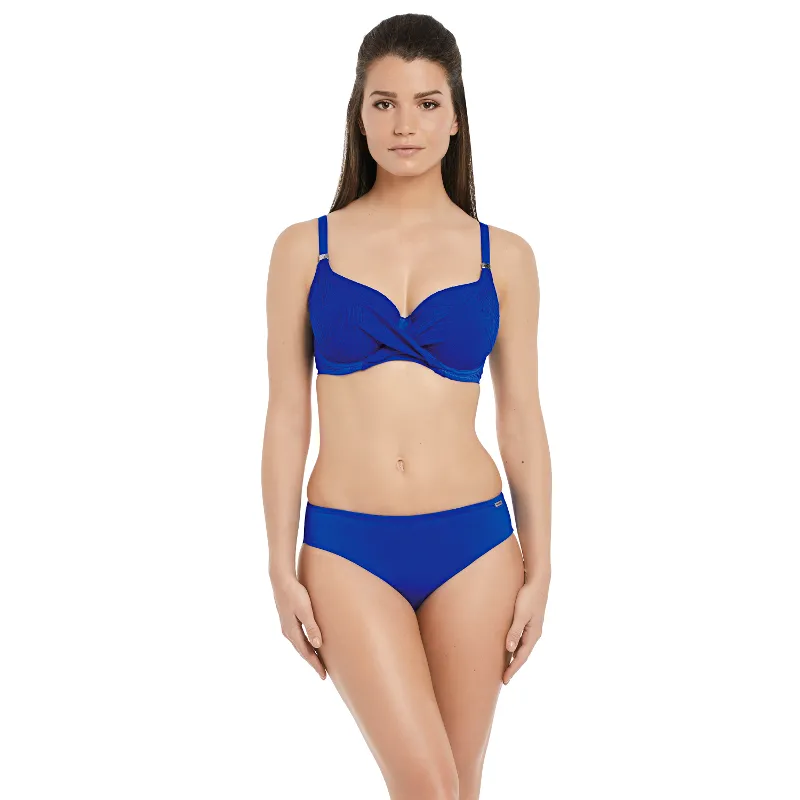 Ottawa Blue Mid Rise Bikini Brief - Fantasie Swim