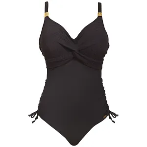 Ottawa One Piece Swimsuit Twist Front Black - Fantasie Swim