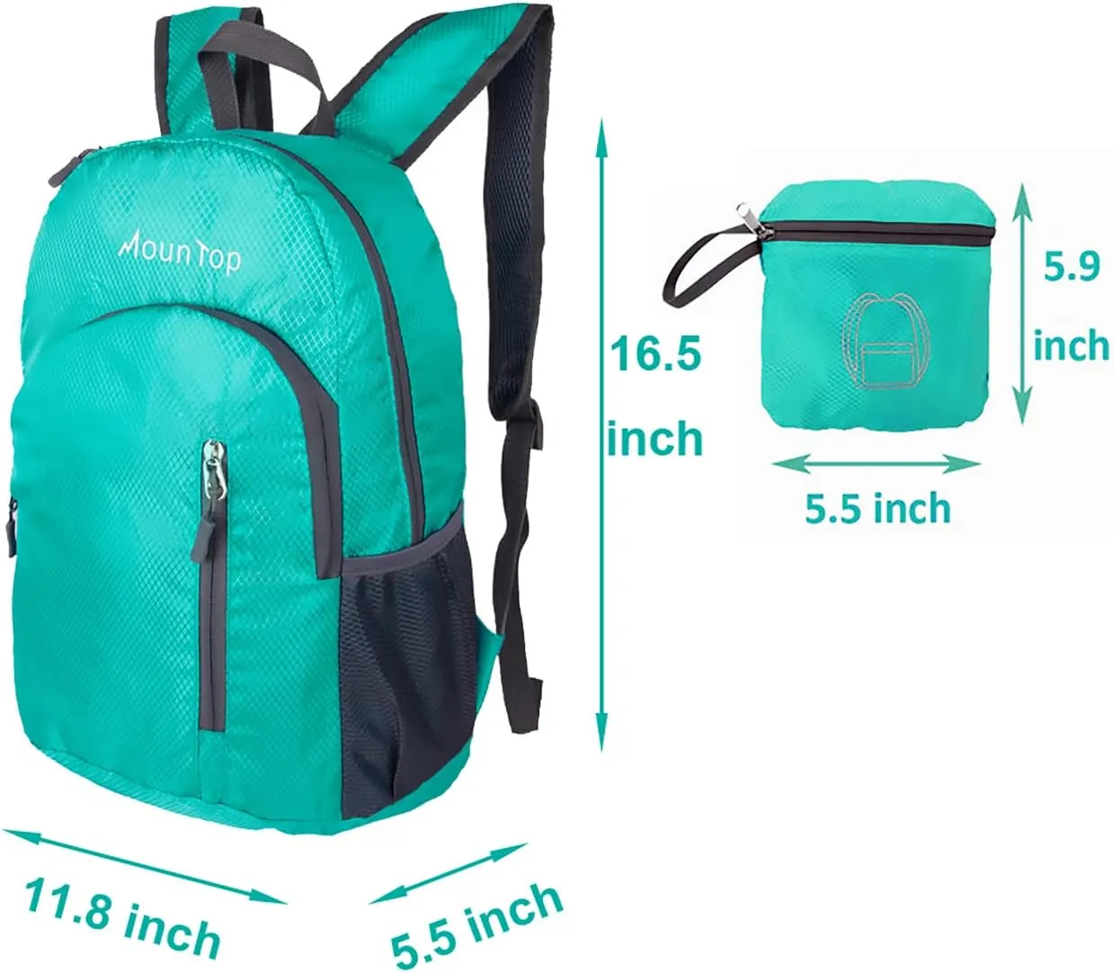 Outdoor Lightweight Foldable Water Resistant Backpack for Travel Hiking Riding
