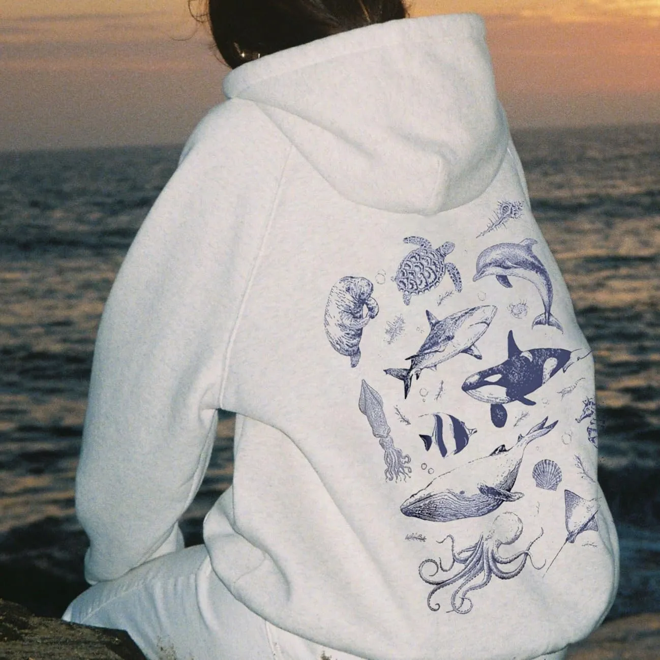 Oversized Graphic Sweatshirt for Women Y2k Long Sleeve Crewneck Star/Color Block Sweatshirt Pullover Aesthetic