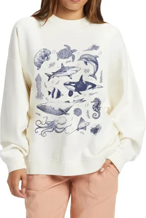Oversized Graphic Sweatshirt for Women Y2k Long Sleeve Crewneck Star/Color Block Sweatshirt Pullover Aesthetic