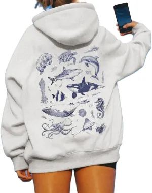 Oversized Graphic Sweatshirt for Women Y2k Long Sleeve Crewneck Star/Color Block Sweatshirt Pullover Aesthetic
