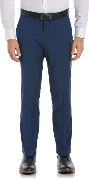Perry Ellis Men's Portfolio Slim Fit Dress Pants with Active Waistband, Non-Iron Stretch Premium Fabric, Lightweight Durable