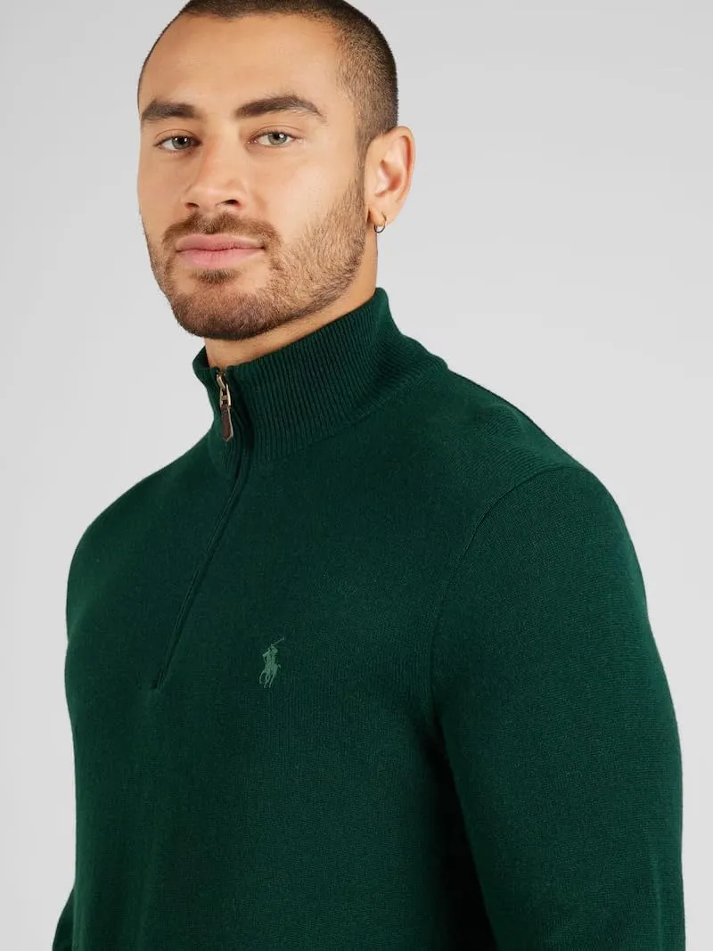 POLO RALPH LAUREN Men's Quarter-Zip Wool Blend Sweater