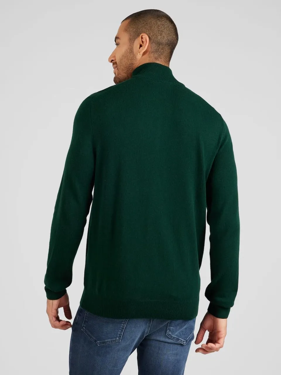 POLO RALPH LAUREN Men's Quarter-Zip Wool Blend Sweater