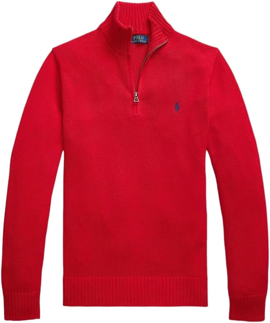 POLO RALPH LAUREN Men's Quarter-Zip Wool Blend Sweater