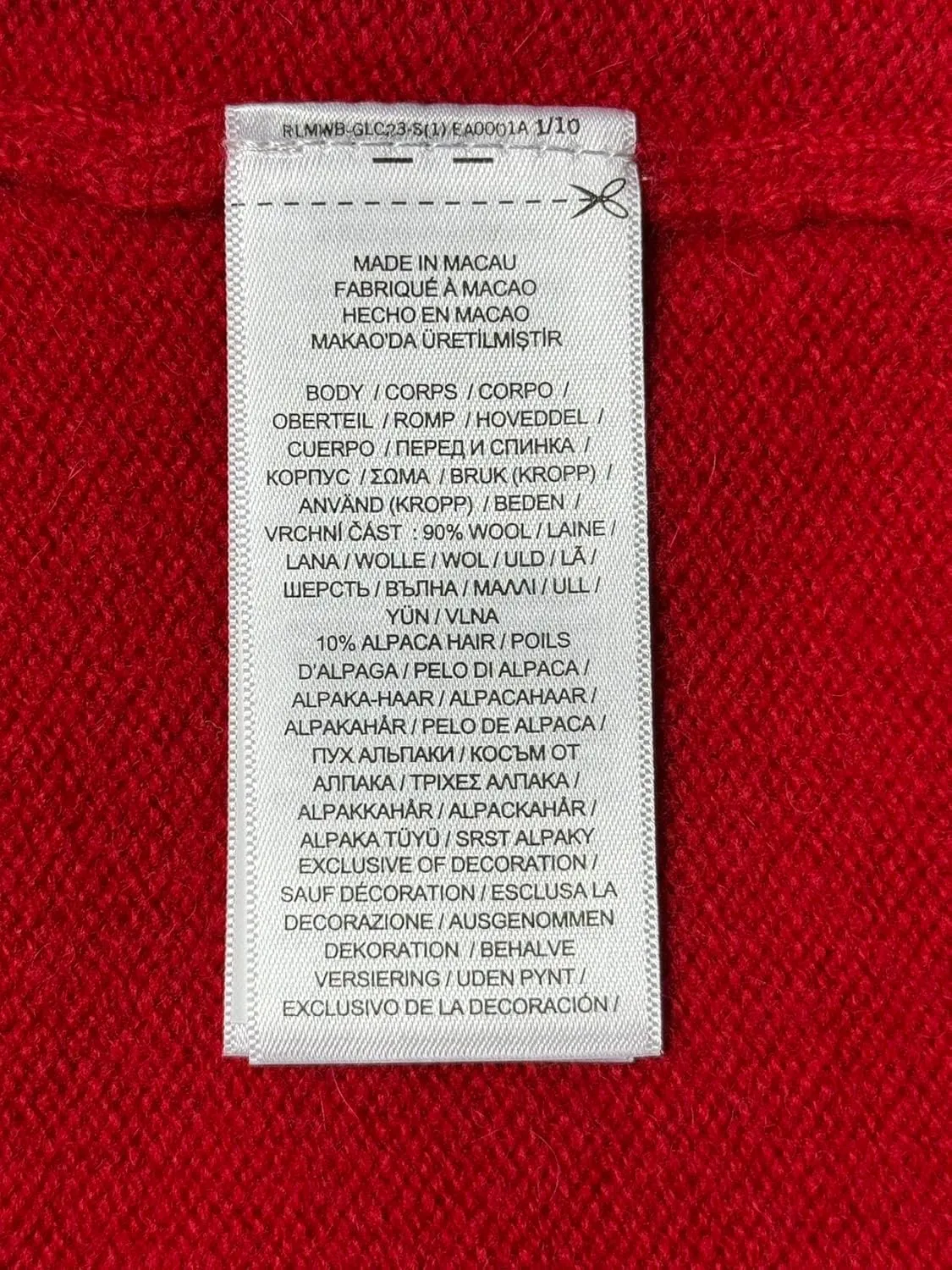 POLO RALPH LAUREN Men's Quarter-Zip Wool Blend Sweater