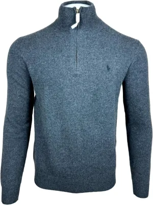 POLO RALPH LAUREN Men's Quarter-Zip Wool Blend Sweater