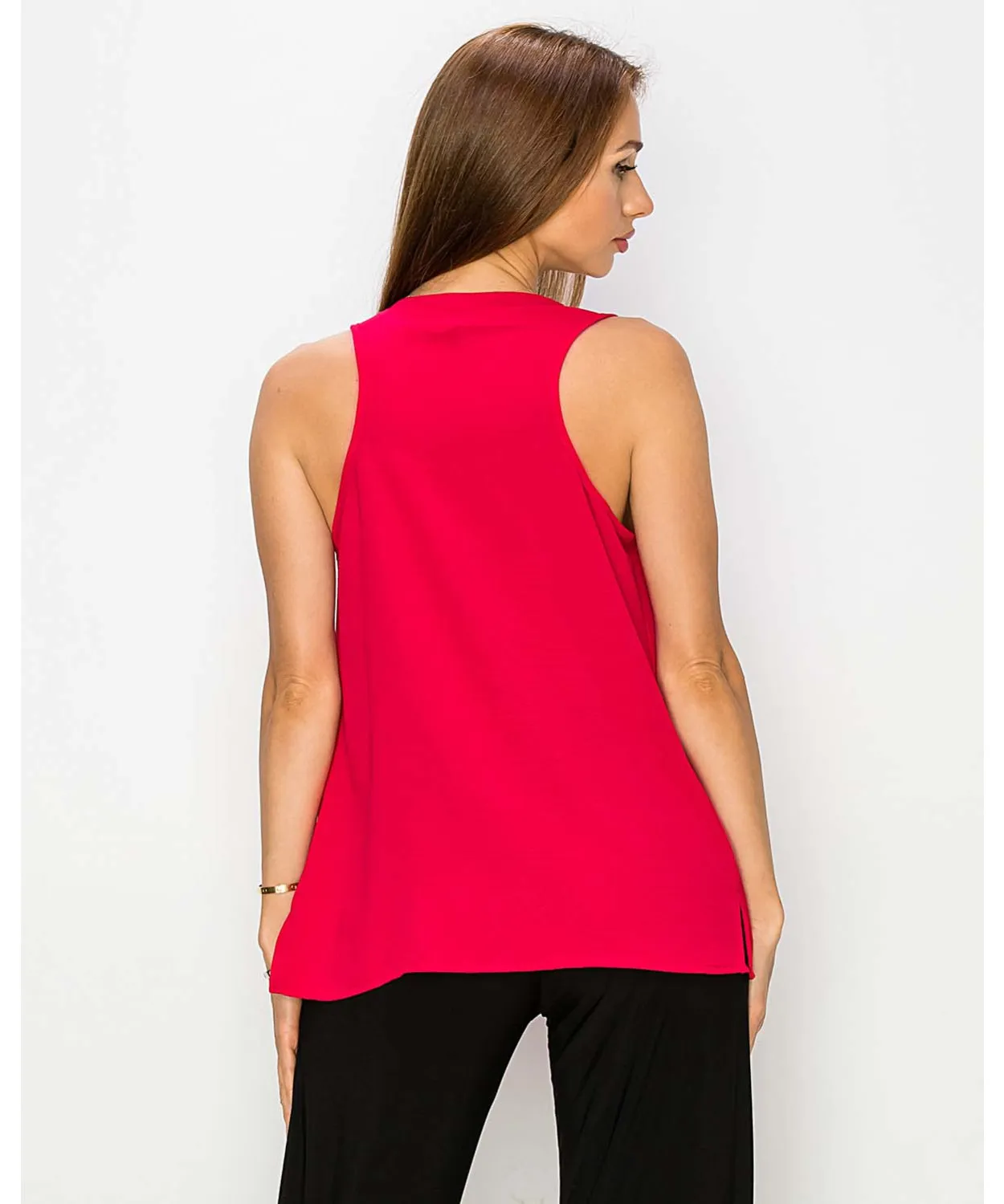 Racerback Cowl Neck Top