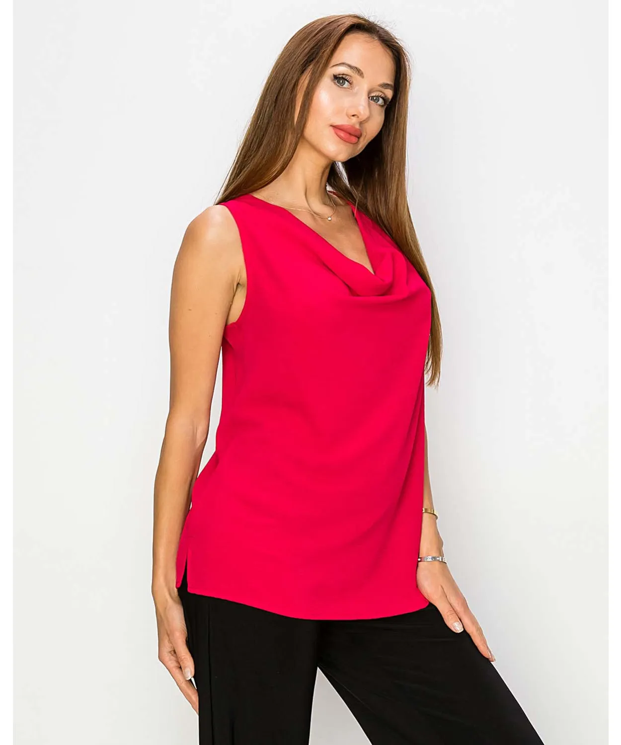 Racerback Cowl Neck Top