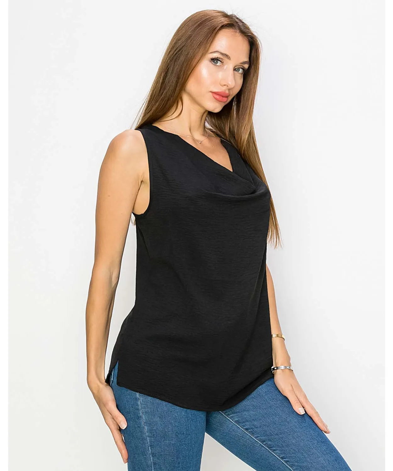 Racerback Cowl Neck Top