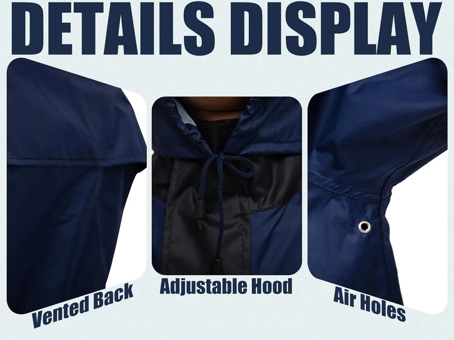 RainRider Rain Suits for Men Women Waterproof Hi-Vis Rain Gear Durable Oxford Rain Jacket Coat with Pants